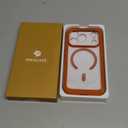 Miracase Magnetic for iPhone 17 Pro Case 6.3" [Compatible with MagSafe] Full-Body Phone Case with Built-in Glass Screen Protector & Camera Control,Drop Proof iPhone 17 Pro Cover, Orange