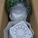 SAJANDAS Set of 2 Artificial Areca Palm Plants in Pots, 51 Inch Fake Tropical Palm Trees with Greenery Leaves and Stems, Faux Dypsis Lutescens Floor Plants for Office, Store, Garden, Home Decoration