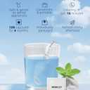 Retainer Cleaner Tablets (120 pcs), Denture Cleaning Tablets for Invisalign, Night Mouth Guard for Aligners, Remove Odors Stains and Plaque, Quick Cleanser, Mint Fresh Flavor, 4 Month Supply (Blue)