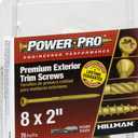Power Pro 42502 Trim Screws, 75 Pieces, Bronze, 75 Piece