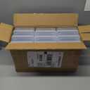 novelinks Plastic Small Storage Bins with Lids for Organizing, Mini Clear Storage Containers and Stackable Storage Box Organizer for Pencil Boxes, Task Boxes, Crayon Boxes (9 Pack Medium)