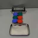 Stainless Steel Reusable Snack Bento Box: 6 50mL containers included | Plastic Free | Dishwasher Safe | No Spill, Leakproof | Perfect Toddler Lunch Box for School, Airplane, On-the-go