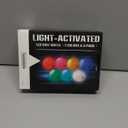 THIODOON Glow in The Dark Golf Balls - 7 Color LED, No Timer, Easy On/Off, 6 Pack