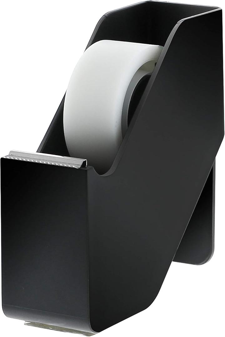 Bostitch Office Konnect Tape Dispenser with Premium Single-sided Tape, Sticks to Desk, Black (KT-TAPE-BLK)
