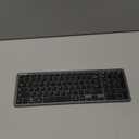 TECKNET Rechargeable Bluetooth Slim Wireless Keyboards  USB+BT Compact Keyboard with Number Pad, Multi Devices Easy Switch, Low Profile Flat Keyboards for Laptop, Computer, MacBook, Mac, Windows