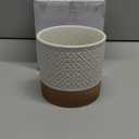 Ceramic Jar with Lid, Coffee Canisters with Airtight Lids Kitchen Food Storage Container for Spice Loose Leaf Tea, Small Decorative Jars for Countertop Coffee Bar Accessories - White 20 fl.oz