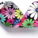 Martingale Dog Collar - No Pull Training Collar with Flower Multicolor Cute Patterns - Premium No Slip Collar with Slidable Stop Ring for Small, Medium, Large Dogs (L, Black Set)