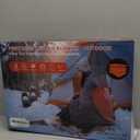 Portable USB Heated Blanket, Battery Powered Heating Blanket with 3 Heat Settings, 3 Hours Auto Off Wearable Heated Portable Blankets with Overheat Protection(Battery Pack Not Included) (Dark Blue)