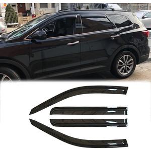94534 Sunproof Waterproof Side Window Wind Deflector, 4pcs Protective Replacements Rain Guards Set, Window Visor fit for 2013-2018 Hyundai Santa Fe (Excludes XL Model)