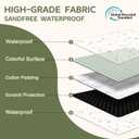 Genovega Waterproof Sandproof Beach Blanket Picnic Outdoor Mat Rug Extra Large Foldable Sand Free Big Giant XL Car Essential Roadtrip Gadget Rv Accessories Gear Must Haves Hiking Items Necessities