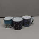 Sliner 16 Pcs Christmas Enamel Mugs, 12 oz Coffee Mugs Bulk Hot Chocolate Mug Set Cute Enamel Tea Cups Winter Holiday Christmas Employee Gift for Family Coworkers (Fashion Style)