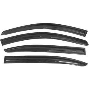 Tape On Window Visors Fits for 2008-2012 Honda Accord Sedan, Side Auto Window Wind Deflectors, Ventshade, Rain Guards for Cars/Trucks