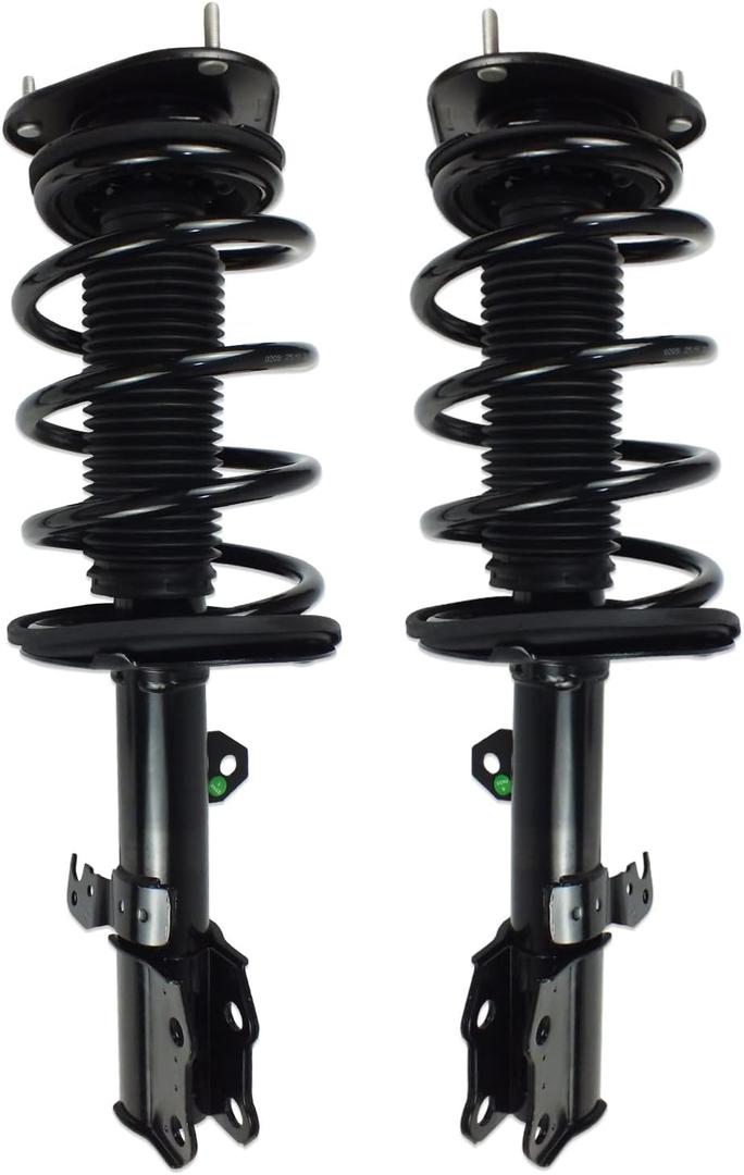 Front Shocks Absorbers for 2003 2004 2005 2006 2007 2008 Toyota Corolla Struts Complete Assembly w/Coil Spring Suspension Passenger Driver Side Struts Replace 172115 172114