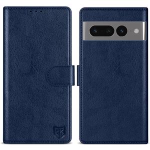 ZZXX for Google Pixel 7 Pro Wallet Case with [RFID Blocking] Card Slot Kickstand Magnetic Closure Leather Flip Fold Protective Phone Case for Pixel 7 Pro Case Wallet(Blue-6.7 inch)