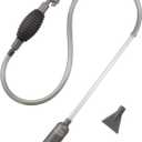 Aquarium Siphon Vacuum Cleaner for Gravel and Sand, Fish Tank Vacuum Gravel Cleaner, Manually Fish Tank Water Changer (Grey)