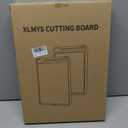 Cutting Board for Kitchen, Stainless Steel Cutting Board Double Sided, 304 Stainless Steel and Wheat Straw PP, Food-Grade, Scratch-resistant, Large Size 17.112.4"