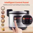 Commercial Rice Cooker & Warmer, Extra Large Rice Cooker, Professional Industrial Grain Cooker with Large Capacity, Easy One-Touch Operation, for Restaurant, Canteen and Hotel