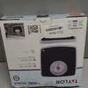 Taylor Battery Free Analog Scales for Body Weight, 330LB Capacity, Easy to Read Large 4.25-inch Dial, 10.3 x 10.6-inch Vinyl Mat Platform, Black