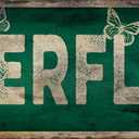 Vintage Tin Sign Retro Metal Butterfly Street Signs Stylish Wall Art Plaques for Home Decor Bathroom Kitchen House and Gothic Wall Decor or as a Unique Poster 16x4 in