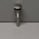 BWE Brushed Nickel One-Piece Sink Drain Stopper with Overflow for Bathroom Vessel Vanity Faucet Bathroom SinkPop-Up Drain Assembly with Strainer