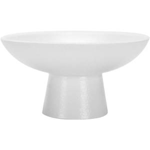 MAGICLULU Small Ceramic Footed Fruit Bowl White Pedestal Bowls for Kitchen Counter 4.7 x 2.4Inch