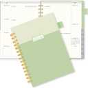 2025-2026 Planner, Weekly and Monthly Planners for Women, AIMPEAK Academic Calendar Planners for Teacher&Student, Jul.2025 - Jun.2026, Monthly Tabs, Spiral Binding, Green, 5.5"x8.5"