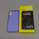 JETech Case for iPhone 16, Non-Yellowing Shockproof Phone Bumper Cover, Anti-Scratch Clear Back (Deep Purple)