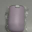 EKO Fandy 0.4 Gal/1.5L Mini Tabletop Trash Bin with Swing-Lid, Desktop Trash Can for Bathroom Countertop, Vanity, Coffee or Office, Small Garbage Bin (Lavender)