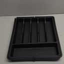 Lifewit Silverware Drawer Organizer, Expandable Utensil Tray for Kitchen, BPA Free Flatware and Cutlery Holder, Adjustable Plastic Storage for Spoons Forks Knives, 8.5"-14.1" x 12.1", Black