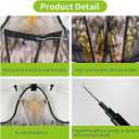 Bird Hawk Flying Kite with Pole Crop Protector Bird Scare Flying Kite with 4m Pole Has The Effect of Scaring Birds, 200 Cm