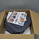 Ninja Crispi 4-in-1 Portable Glass Air Fryer Cooking System, 1500W, 4QT & 6-Cup TempWare Glass Containers with Storage Lids, Microwave, Freezer & Dishwasher Safe, Cyberspace Gray, FN101GY (Navy)