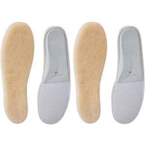 Sheepskin Insoles Women's Premium Think Wool Fur Fleece Inserts Cozy & Fluffy 8X2