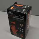 TitanFlex Heavy Duty Orange Industrial Nitrile Gloves with Raised Diamond Texture, Latex Free (6mil/8mil) (02 8mil (100ct)) XL