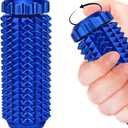 Metal Little Ouchies Fidget Toys Adults, Handheld Pain Stim Sensory Toy, Stress Relief Promotes Focus, Gifts for ADHD Autism Anxiety, Spiky Grippie and Rotating, Portable Design (Blue)