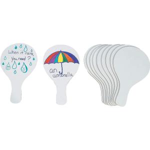 Dry Erase Paddles for Auction Bidding and Classroom Voting and Answers - 12 Pieces