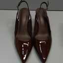 Rilista Women's Slingback Kitten Heels Closed Pointed Toe Wedding Party Dress Pumps Shoes (9)