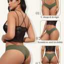 LEVAO Seamless Underwear for Women No Show Cheeky Bikini Panties Stretch V Cut Panty S-XL (Regular & Plus Size) (Medium)