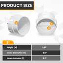 2 x 3''Sewer Cleanout Adapter with Plug Pipe Fitting, PVC DWV Flush Sewer Cleanout Cap for Outdoor Garden,RV and More Drainage Piping System.