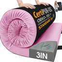 CYMULA Memory Foam Camping Mattress Pad,Sleeping Pad for Camping,Non-Slip Bottom Floor Car Mattress Bed with Retaining Portable Roll up Mattress Pad Mat for Travel Truck Guest Bed Tent, Pink Single:75*30*3