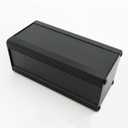 Cheval Multipurpose Aluminum Enclosure Heatsink DIY Project Box (Aluminum and Aluminum extrude Enclosure with Mount bar (2U) 86 x 100 x 200 mm.) Black