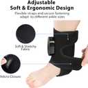 Cordless Ankle Heating Pad with Massage, Ankle Massager for Pain Relieft, Foot Massager for Neuropathy, Foot Heating Pad, 6 Heat Levels, 3 Massage Modes, Black