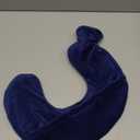 Culnflun U Shaped Hot Water Bottle, Warm Neck Soft Rubber Hot Water Bag with Cloth Cover for Pain Relief and Insulation (Navy Blue)