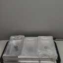 Elite Gourmet EWM-6171 Triple 3 x 2.5 Qt. Trays, Buffet Server, Food Warmer Temperature Control, Clear Slotted Lids, Perfect for Parties, Entertaining & Holidays, 7.5 Qt Total, Stainless Steel