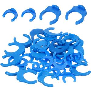 uxcell 40Pcs 1/4 Inch 3/8 Inch Locking Clip Set for RO Water Filtration Systems Tube Quick Connect Lock Clamps Fitting Replacement Parts, Blue