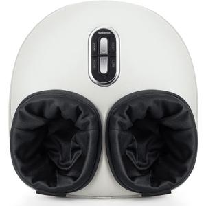 Nekteck Shiatsu Foot Massager Machine with Soothing Heat, FSA Eligible Air Compression Deep Kneading Therapy, HSA Massage Tools Improve Blood Circulation Foot Wellness, Fits Size Up to US 11 (Beige (Regular))