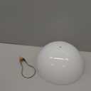 Aspen Creative 28008-15-2, Clip-on Dome Shade for A-Type Bulb Indoor Location Light Fixtures/White Finish, 7 5/8" Diameter x 4" Height, 2 Pack