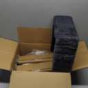 Greenstell Vanity Stool Chair Faux Fur with Storage,15.7"L x 11.8"W x 19.4"H Soft Ottoman 4 Metal Legs with Anti-Slip Feet, Furry Padded Seat, Modern Multifunctional Chairs for Makeup, Bedroom Grey