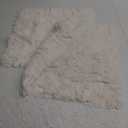 Uhomy 2 Packs Fluffy Accent Pillows Cover 22"x22", Soft White Faux Fur Throw Pillow Case, Modern Luxury Decorative Square Cushion Cover for Farmhouse Home Decor for Sofa/Bed/Chair, 55x55cm