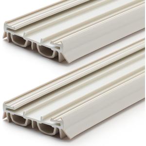 Pushglossy 2 Pack Slide on Door Sweep 35-3/4 Inches Double Bulb Weatherstrip Bottom Seal Compatible with Taylor Door for Energy Efficiency and Draft Protection
