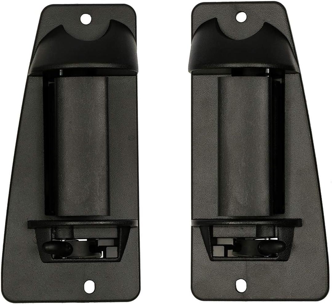 Extended Cab Door Handle Rear Left Driver and Right Passgenger for GMC Sierra 1500 2500 3500 Chevrolet Silverado 1999 2000 2001 2002 2003 2004 2005 2006 2007 Replaces 15758171 15758172,Textured Black